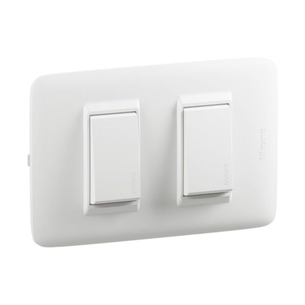 BTICINO Llave interruptor doble empotrado