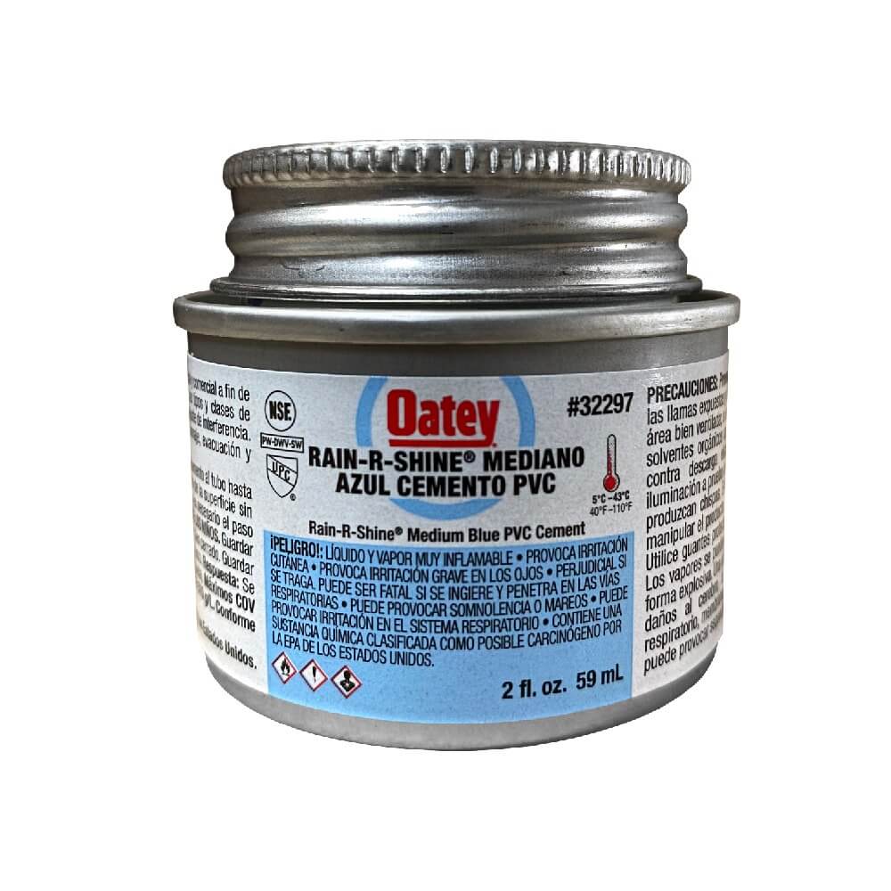OATEY Pegamento PVC Azul Rain-R-Shine 1/64" GL.