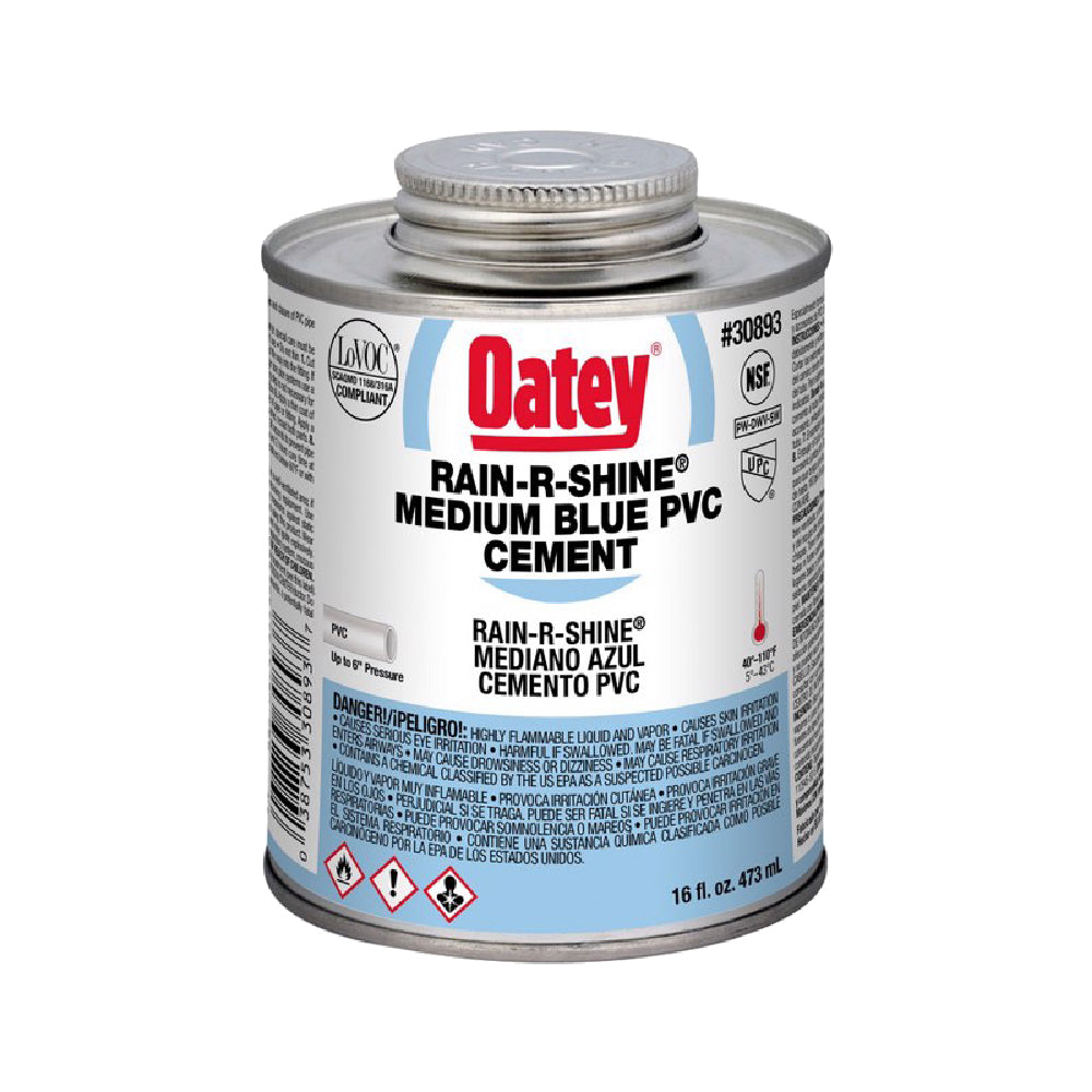 OATEY Pegamento PVC Azul Rain-R-Shine 1/8" GL.