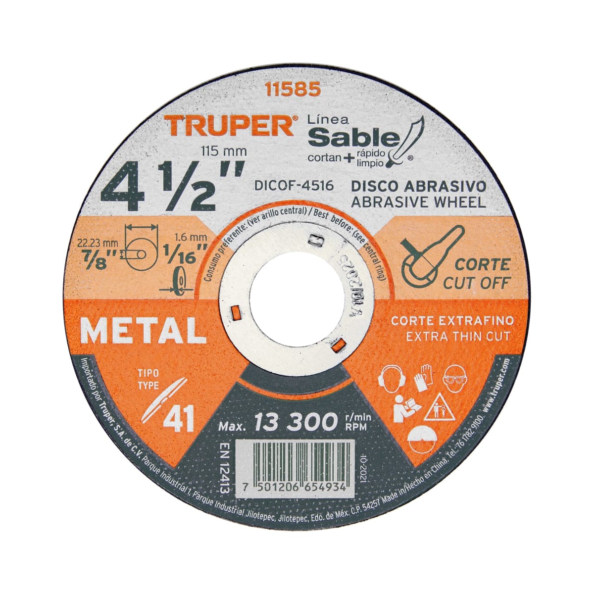 TRUPER Disco de corte