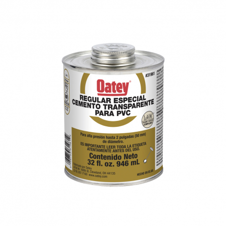 OATEY Pegamento PVC Transparente 1/4" GL.