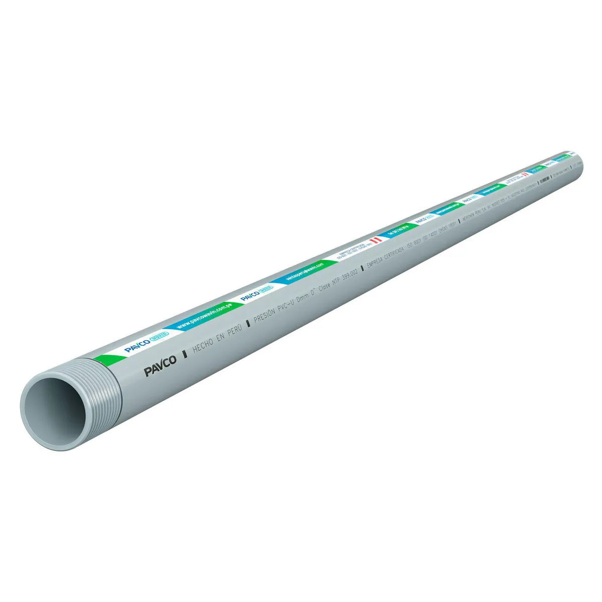 PAVCO Tubo de Agua roscado de 1.1/2" X 5 metros