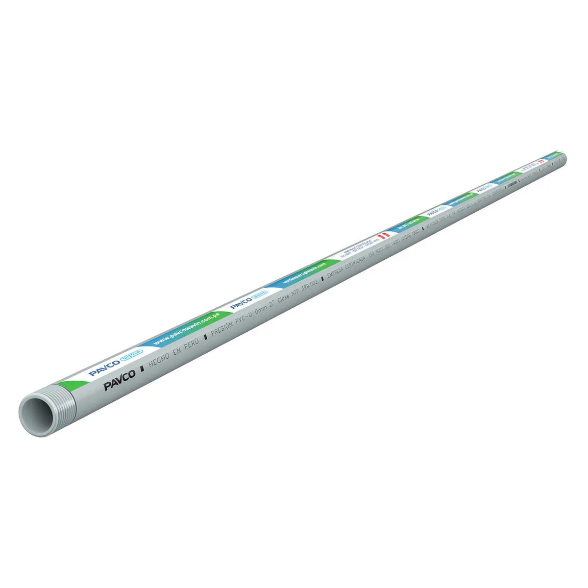 PAVCO Tubo de agua roscado de 3/4" X 5 Metros